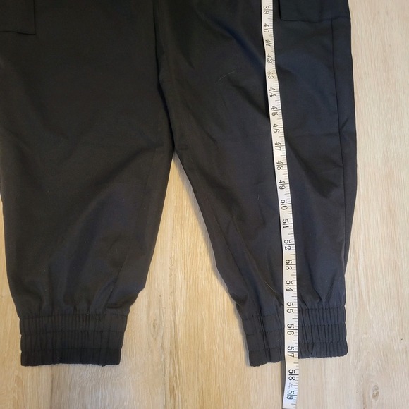 Nike Sportswear Black Cargo Utility Jumpsuit One Piece Women's Sz M Large Swoosh - Picture 16 of 16